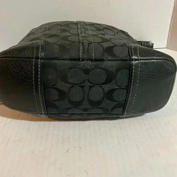 Coach CC signature canvas print satchel handbag
